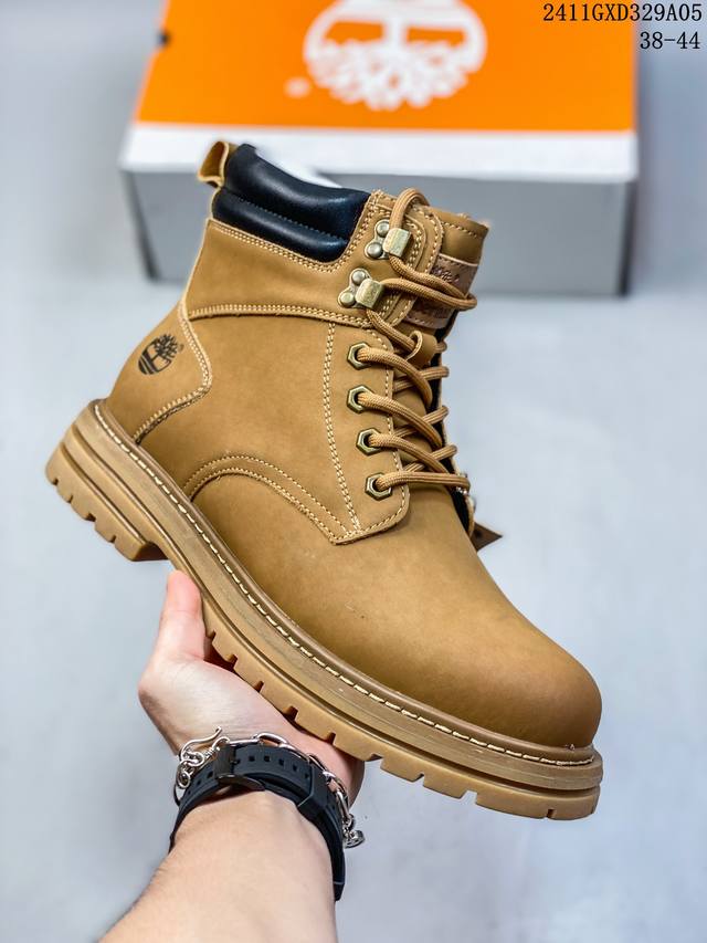 Timberland添柏岚 天伯伦户外工装休闲大黄靴系列 #广东大厂品质 原盒原包装 #24ss秋冬新款 时尚潮流搭配 面料采用意大利顶级磨砂细纹牛皮 搭配防臭