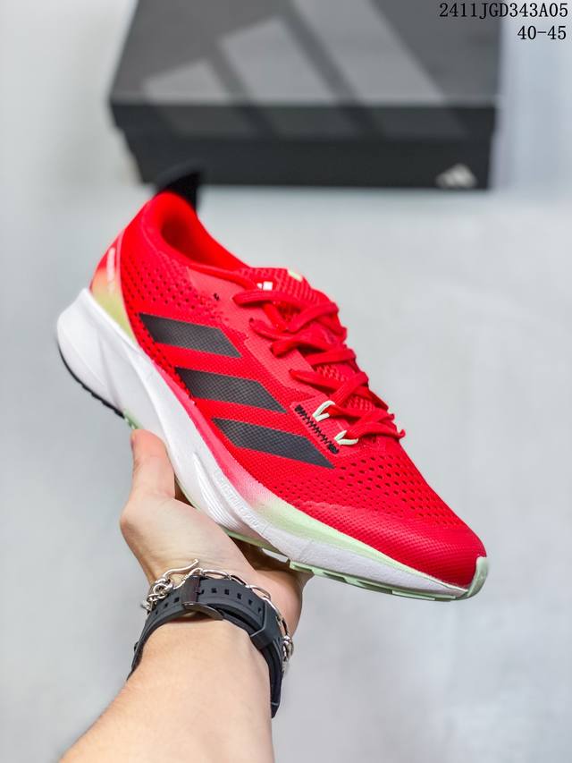 Adidas阿迪达斯专业马拉松Adizero SL白黑橙配速跑步鞋男女 尺码：36-45 40-45 编码：11JGD343A05