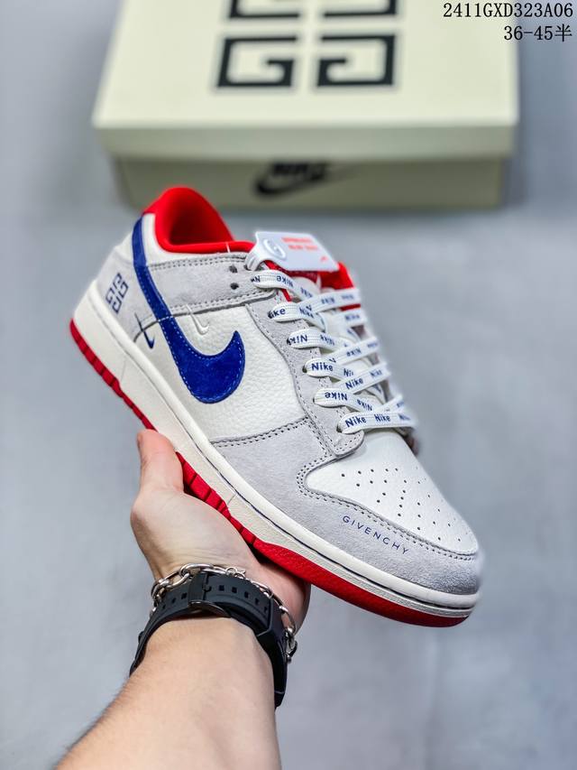 海外爆款限量发售！公司级 Nike SB Dunk Low“斯图西联名 白刺绣黑勾” 周年高端定制 低帮休闲板鞋 定制鞋盒 大厂纯原品质出货 超高清洁度 皮料切