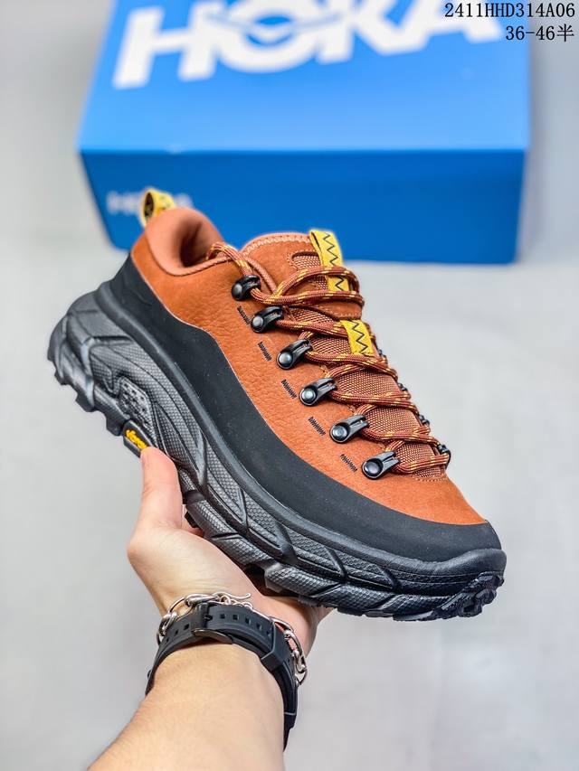 公司级HOKA ONE ONE Tor Summit 休闲美观 低帮跑步鞋 原装轻量化材料 Fresh Foam超轻量中底 全部用料过3C认证 滚动平衡科技减少