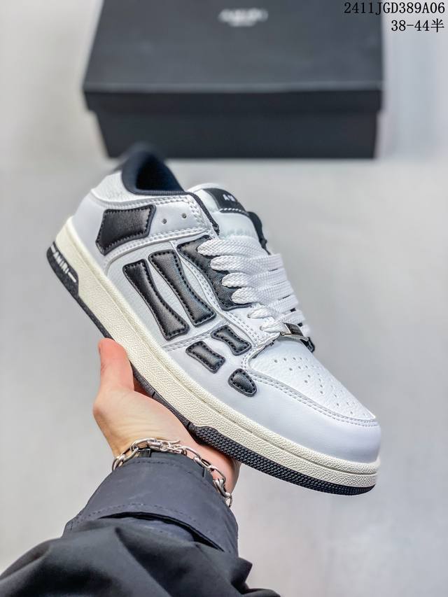 Amiri 埃米尔Skeleton Low-Skel top Sneakers 骨骼系列情侣鞋 当潮顶流产品 众星上脚 低帮运动休闲板鞋 正确骨头形状 鞋舌外翻