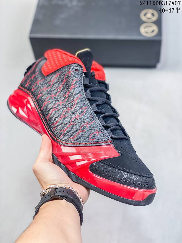 Jordan Air Jordan 23 Chicago Bulls 公牛舒适 高帮复古篮球鞋男款黑红色 尺码：40-47半 编码：11XDD317A07