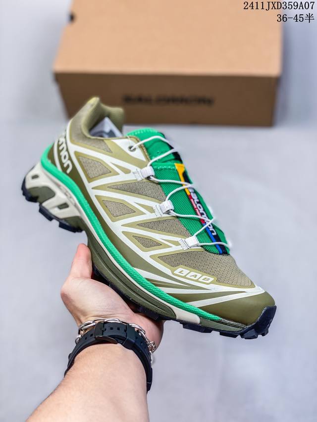 Salomon XA PRO XT-6 EXPANSE 萨洛蒙户外越野跑鞋 鞋面采用SENSIFIT贴合技术 全方位贴合包裹脚型 鞋跟部鞋底牵引设计 提供强大的