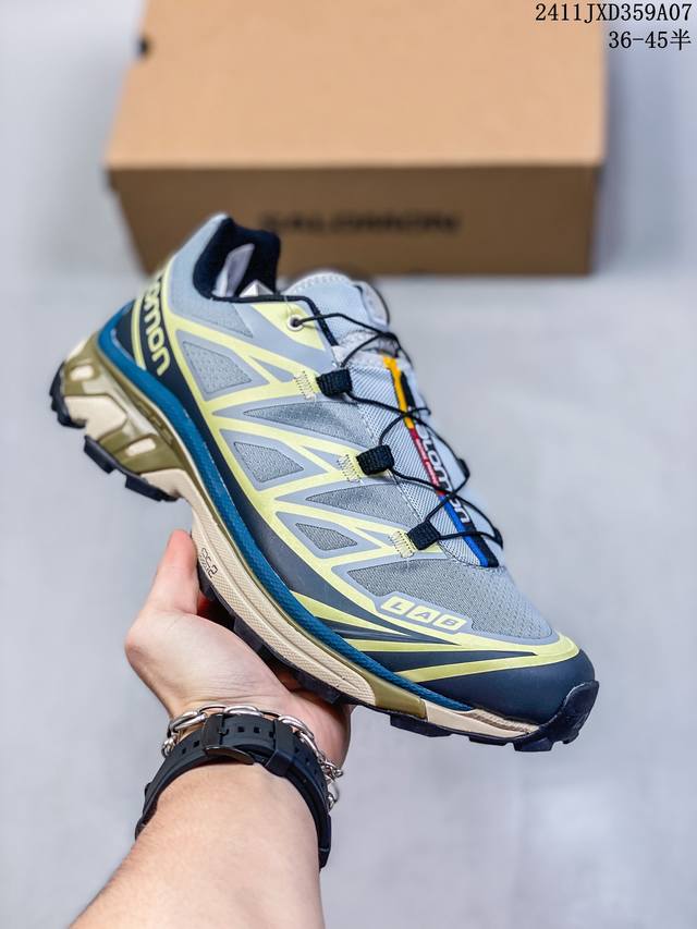 Salomon XA PRO XT-6 EXPANSE 萨洛蒙户外越野跑鞋 鞋面采用SENSIFIT贴合技术 全方位贴合包裹脚型 鞋跟部鞋底牵引设计 提供强大的