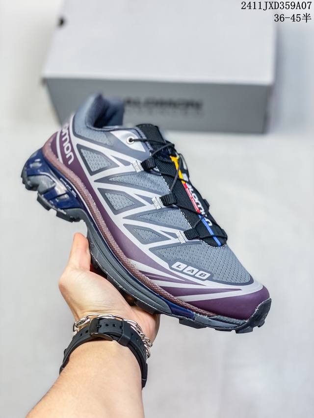 Salomon XA PRO XT-6 EXPANSE 萨洛蒙户外越野跑鞋 鞋面采用SENSIFIT贴合技术 全方位贴合包裹脚型 鞋跟部鞋底牵引设计 提供强大的