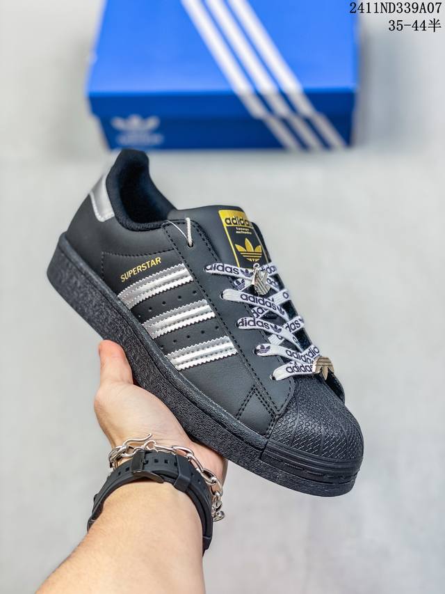 真标阿迪达斯Adidas三叶草 Originals Superstar贝壳头系列低帮经典百搭休闲运动板鞋 货号:S79208 尺码:35 36 36.5 37