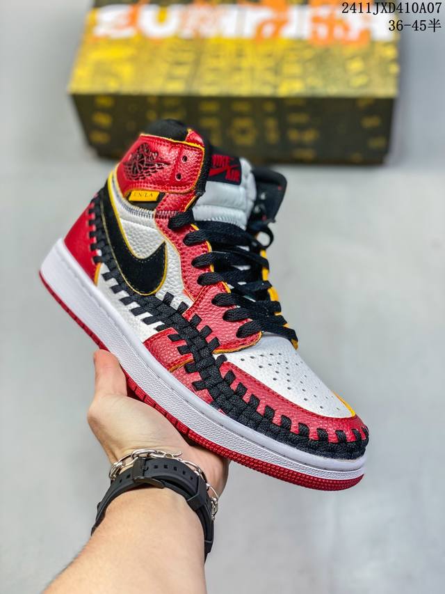 公司级Union x Nike Air Jordan 1 High AJ1乔1高帮休闲板鞋 货号:FD2565-101 尺码:36 36.5 37.5 38 3