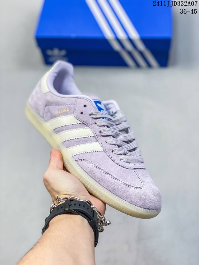 阿迪达斯三叶草Adidas Originals Samba OG 桑巴舞系列绅士德训足球风百搭低帮休闲运动板鞋 货号:IG6176 编码： Size:36～45