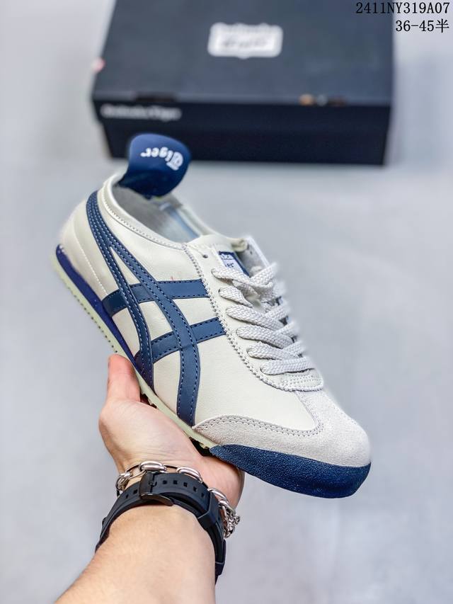 真标带半码 Asics亚瑟士 Onitsuka Tiger鬼塚虎TOKUTEN 情侣休闲运动板鞋复古德训鞋 尺码：36-45半 编码：11NY319A07