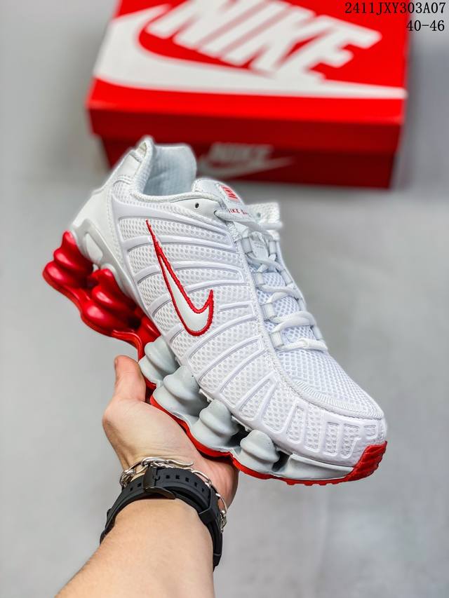 Nike耐克SHOX TL 液态银气柱低帮时尚运动跑步鞋AR3566-003 尺码：36-46 40-46 编码：11JXY303A07