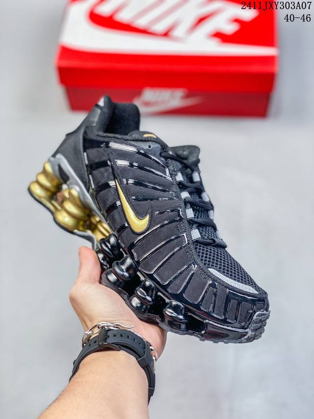 Nike耐克SHOX TL 液态银气柱低帮时尚运动跑步鞋AR3566-003 尺码：36-46 40-46 编码：11JXY303A07