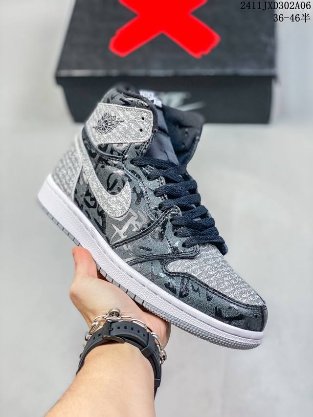 公司级NIKE Air Jordan 1 Retro High AJ1乔丹一代高帮经典复古文化休闲运动篮球鞋 货号:CD4487 尺码:36 36.5 37.5