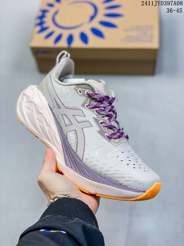 Asics 亚瑟士 ASICS NOVABLAST 4 轻量综合长跑训练鞋 1011B850 类型：男女鞋 码数：36 37 38 39 40 41 42 43