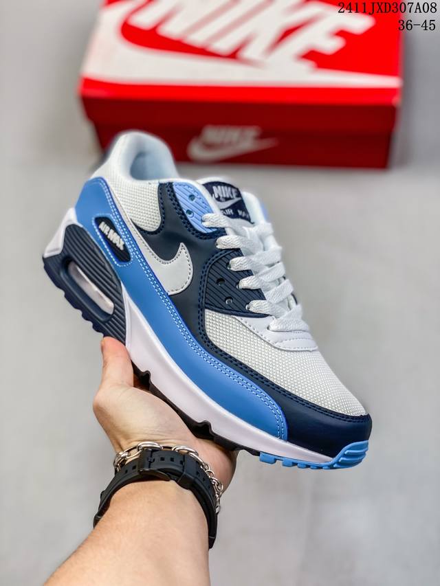 公司级 NIKE耐克运动鞋 Air max 90 健身运动跑鞋休闲鞋 复古风十足！Air Max 90 作为 Nike 旗下最经典的鞋型之一，凭借着百搭的造型，