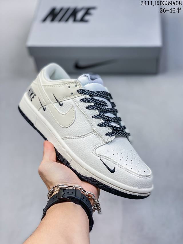 海外爆款限量发售！公司级 Nike SB Dunk Low“北面联名 猪八墨蓝勾” 周年高端定制 低帮休闲板鞋 定制鞋盒 大厂纯原品质出货 超高清洁度 皮料切割