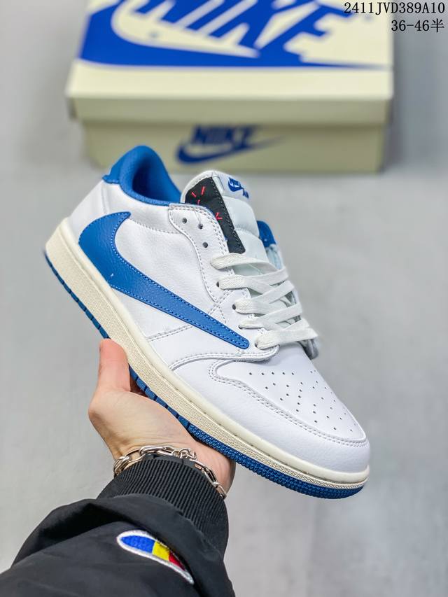 公司级真标带半码头层皮 乔丹Air Jordan 1 Low AJ1 WH 乔1 低帮复古文化休闲运动篮球鞋。凭借出色的性能和吸睛的外观， Air Jordan