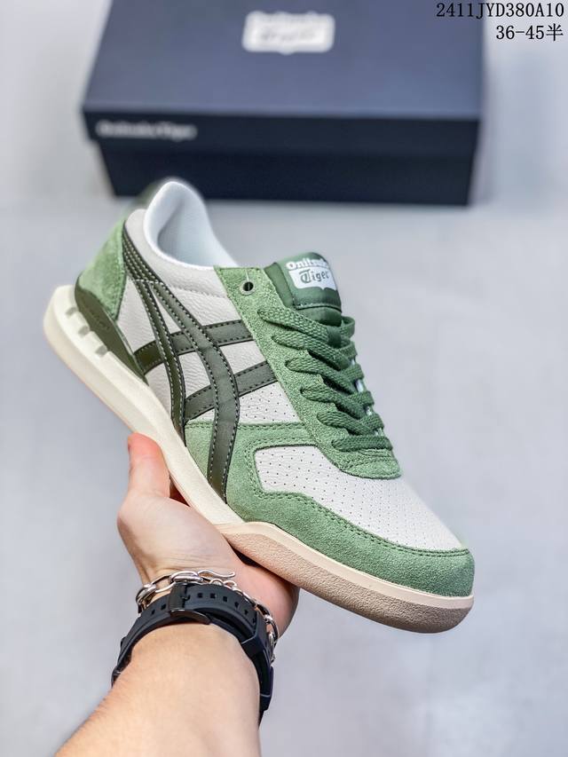 Onitsuka Tiger鬼塚虎Ultimate81绿色复古男女休 尺码：36-45半 编码：11JYD380A10