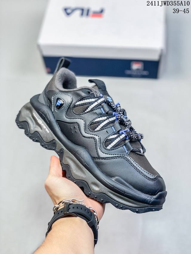 FILA FUSION斐乐官方男鞋老爹鞋2024新款休闲鞋厚底运动鞋QD96 DX 尺码:39-45 35.5-45 编码：11JWD355A10