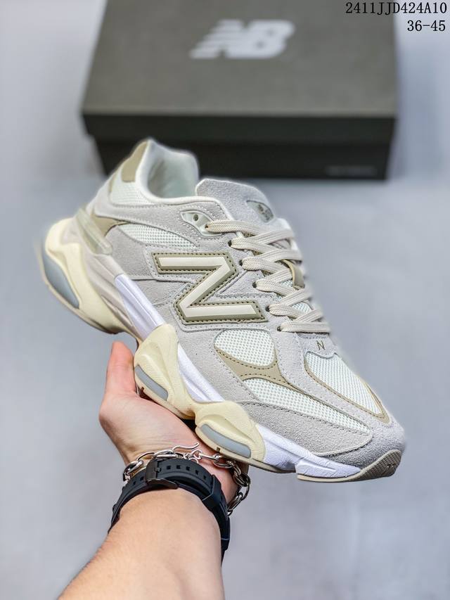 特价 New Balance 公司级版本 NB9060 联名款 复古休闲运动慢跑鞋 鞋款灵感源自设计师本人对夏日的怀日回忆。鞋面大身由空间双格及磨砂鞋面拼接而生