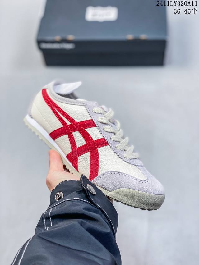 特价 Asics 亚瑟士 男女鞋真标半码制 日产经典老牌-鬼塚虎 Onitsuka Tiger Mexico 66经典墨西哥系列复古经典百搭板鞋休闲运动鞋慢跑鞋