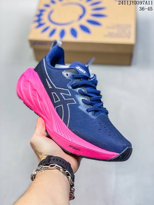 Asics 亚瑟士 ASICS NOVABLAST 4 轻量综合长跑训练鞋 1012B510 类型：男女鞋 码数：36 37 38 39 40 41 42 43