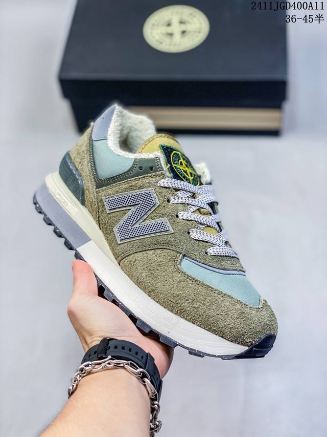 公司级升级原楦开发纸版版型#全新574升级版来啦！NB新百伦New Balance U574升级版加绒低帮复古休闲运动慢跑鞋 货号:ML574EVG 尺码:36