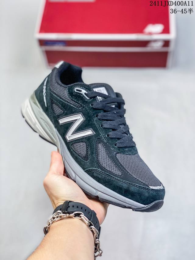 New Balance 新百伦 男女鞋真标半码制，原楦原纸版开发版型，采用固色猪巴革组合网眼织物鞋面材质，中底搭载全掌 FuelCell缓震科技，独立开发4层组