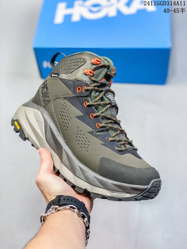 公司级HOKA ONE ONE Kaha GTX 減震防滑耐磨防水抗冲击高帮 登山徒步鞋 货号:1112030 尺码:40 40.5 41 42 42.5 43