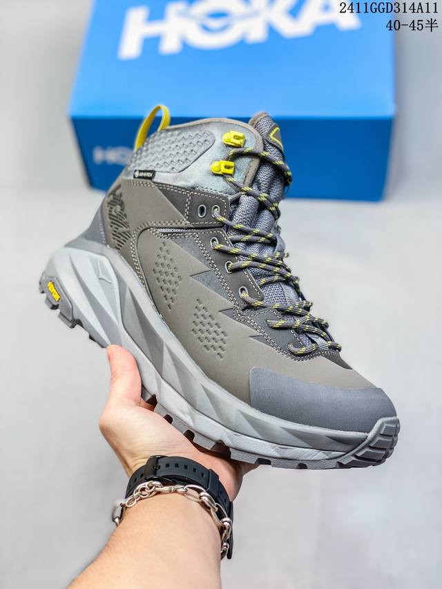 公司级HOKA ONE ONE Kaha GTX 減震防滑耐磨防水抗冲击高帮 登山徒步鞋 货号:1112030 尺码:40 40.5 41 42 42.5 43