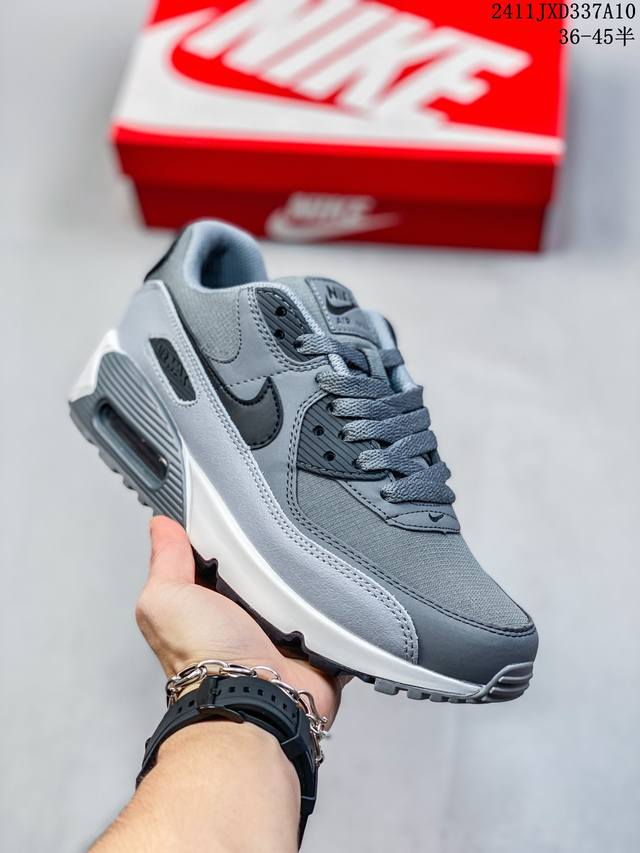 公司级Nike Air Max 90初代系列低帮复古气垫百搭休闲运动慢跑鞋 尺码：36-45半 36-40半 编码：11JXD337A10