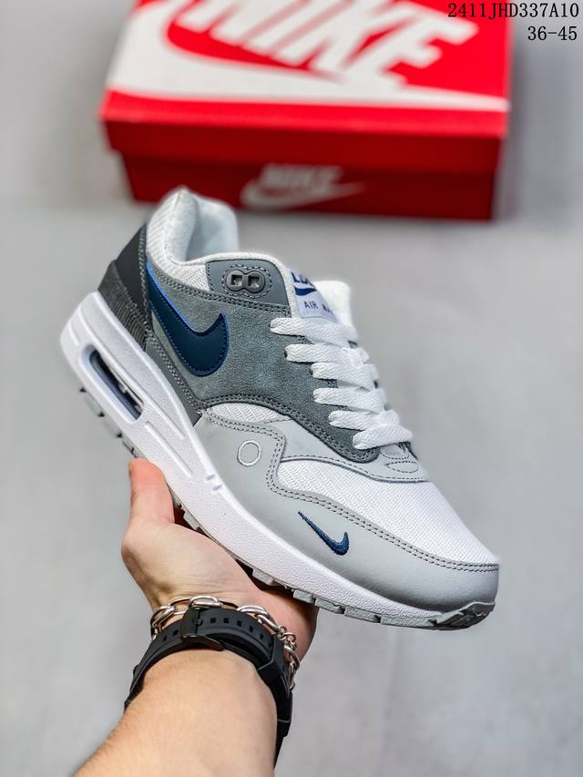 真标耐克Nike Air Max 1 半掌气垫复古跑步鞋 货号：CV1639-001 尺码：36 36.5 37.5 38 38.5 39 40 40.5 41