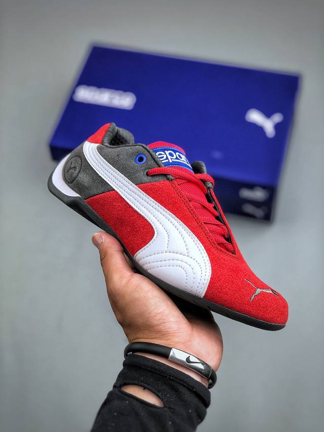 Sparco x Puma Future 彪马圆头系带牛皮织物低帮生活休闲鞋 307936 06 尺码：36 37 37.5 38 38.5 39 40 40.