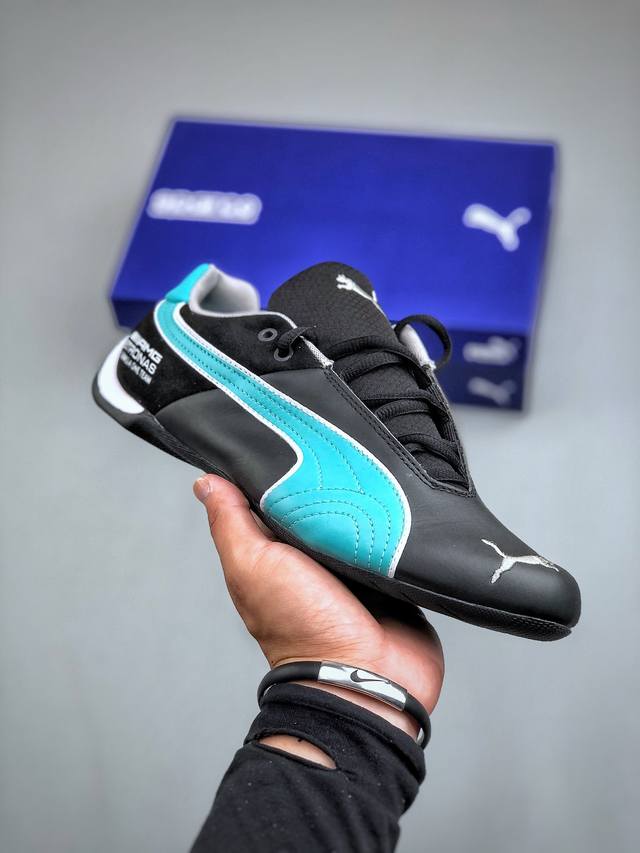 Sparco x Puma Future 彪马圆头系带牛皮织物低帮生活休闲鞋 308155-01 尺码：36 37 37.5 38 38.5 39 40 40.