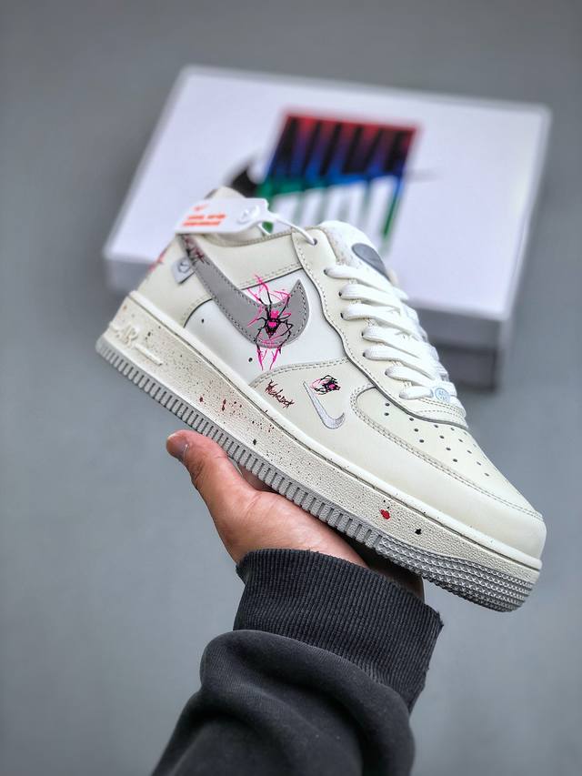 Nike Air Force 1'07 Low Mercury Spider 万圣节主题 水银蜘蛛 空军一号低帮休闲板鞋 FB1893-333 #当万圣的钟声响