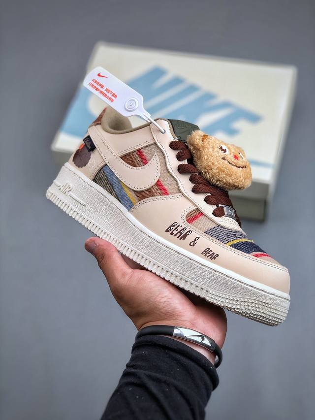 Nike Air Force 1'07 Low 定制款 空军一号低帮休闲板鞋 CW 9 230 #原楦头原纸板 原装鞋盒 定制五金配件 内置全掌气垫 原厂鞋底