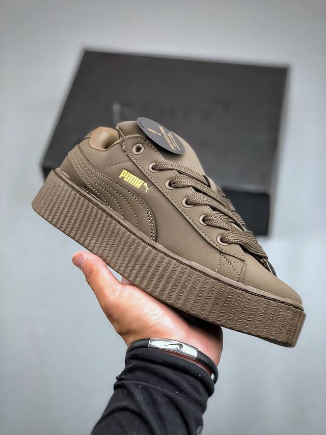 J版 Fenty x Puma Creeper Phatty 彪马舒适简约耐磨透气低帮休闲板鞋 399866-01 尺码：36-45 半