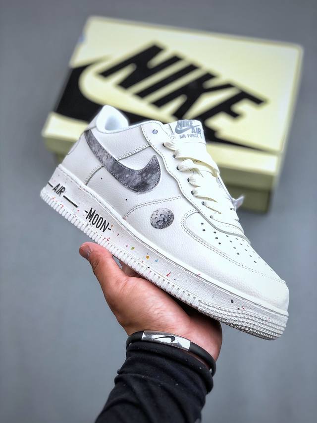 Nike Air Force 1 Low 07 土星 米白原楦头原纸板 打造纯正低帮空军版型专注外贸渠道 全掌内置蜂窝气垫 原盒配件 原厂中底钢印、拉帮完美 官