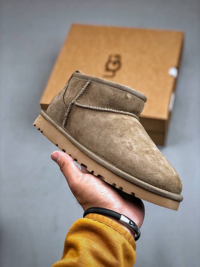 K UGG Classic Ultra Mini 官方经典款羊毛一体迷你短靴 #全鞋采用ZP同厂 隆丰A级澳洲进口羊皮毛一体 品牌代工厂生产线 完全遵循ZP工艺