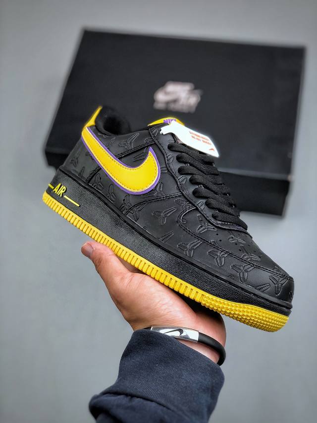 Nike Air Force 1 Low “Kobe Bryant”致敬曼巴 空军一号低帮休闲板鞋 原楦头原纸板 打造纯正空军版型#专注外贸渠道 全掌内置蜂窝气