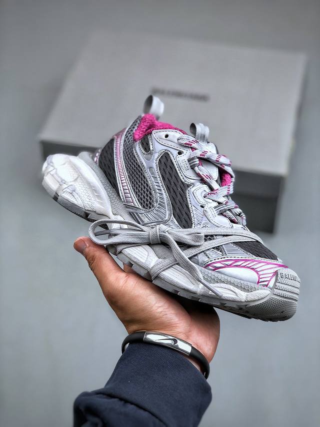 OK版本 法国高端奢侈品牌-巴黎世家BALENCIAGA 3XL Sneakers 3+系列低帮复古阔型底姥爹风潮流百搭休闲慢跑鞋 尺码：35-46