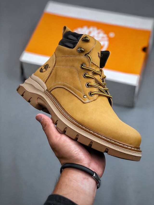 新货#Timberland添柏岚 天伯伦户外高帮休闲大黄靴系列 #广东大厂品质 冬季防寒户外专用 日常随意搭配 原盒原包装 #24ss新款 时尚潮流搭配 面料采