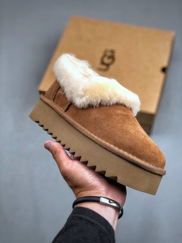 UGG Nita Platform 妮塔厚底款牛剖层革雪地靴 #全鞋采用ZP同厂 品牌代工厂生产线 完全遵循ZP工艺流程 注重每一处细节 尺码：35 36 37