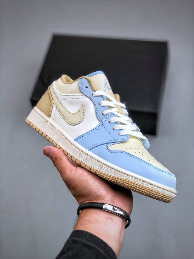 过验版本 Nike Air Jordan 1 Low OG AJ1 乔1米白棕 目前市售最高品质出货 原鞋开发 平台订单专用代工流水线打造 一眼公司货既视感 每