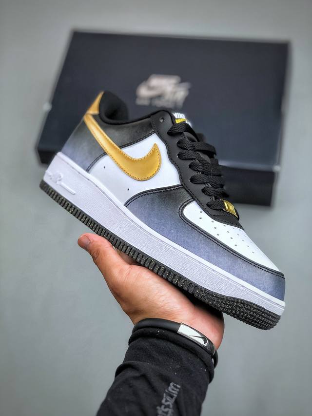 Nike Air Force 1'07 Low 白灰金 空军一号低帮休闲板鞋 HJ9128-100 #原楦头原纸板 纯正空军版型 内置全掌气垫 尺码：36-45