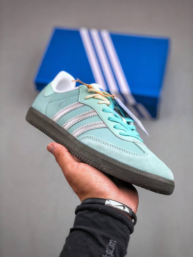 Adidas Originals Samba OG桑巴舞系列绅士德训足球风百搭低帮休闲运动板鞋 B75806 尺码：36-45 半