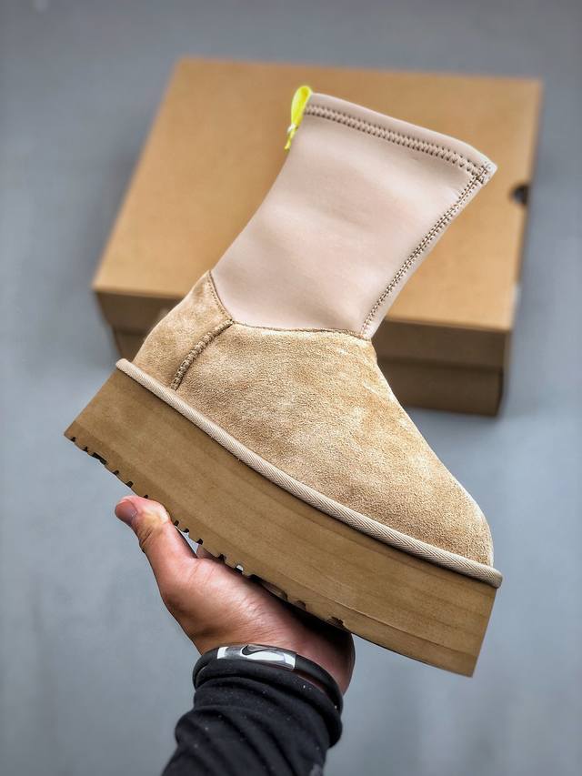 全网最齐 ugg 90个配色 市面顶级版本 UGG 铅笔靴5cm厚底 长筒 小红书爆款 广州外贸大厂生产 鞋头到鞋垫真羊皮毛一体 独立外盒包装 芯片 带防水工艺