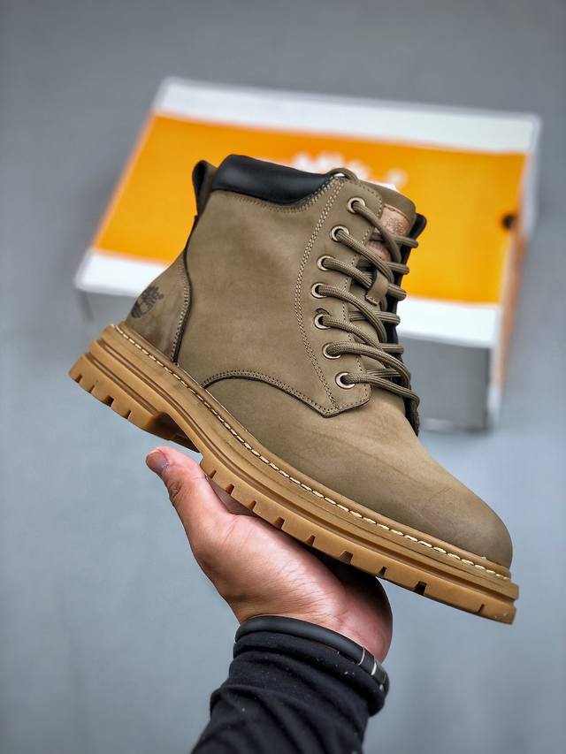 新货#Timberland添柏岚 天伯伦户外高帮休闲大黄靴系列 广东大厂品质 原盒原包装 24ss新款时尚潮流搭配 面料采用意大利顶级磨砂细纹牛皮 搭配防臭防腐