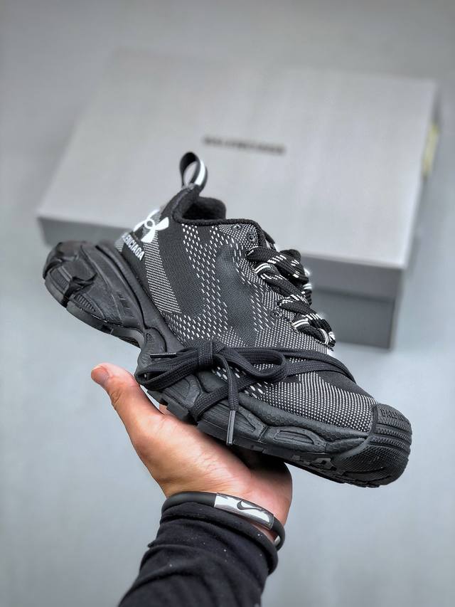 OK版 法国高端奢侈品牌-巴黎世家BALENCIAGA 3XL Sneakers 3+系列低帮复古阔型底姥爹风潮流百搭休闲慢跑鞋男女鞋配件防尘袋及附送鞋带,升级