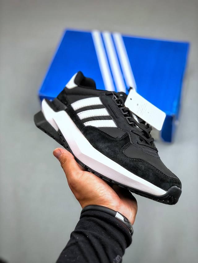 阿迪达斯Adidas Treziod PT 特雷泽PT系列低帮复古厚底休闲运动慢跑鞋 货号H03714尺码：36-45 半