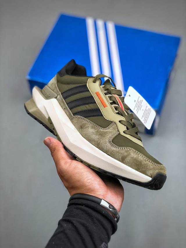 阿迪达斯Adidas Treziod PT 特雷泽PT系列低帮复古厚底休闲运动慢跑鞋 货号 H03716 尺码：39-45 半